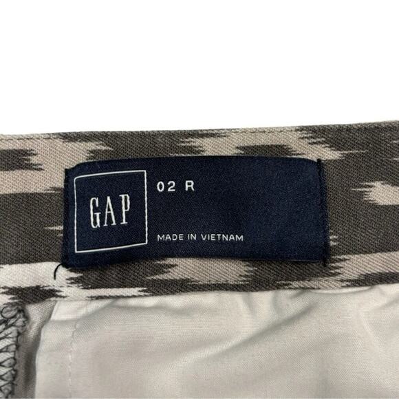 GAP Gray Ikat Print Stretch Skinny Ankle Pants Women’s Size 2R - Picture 7 of 10